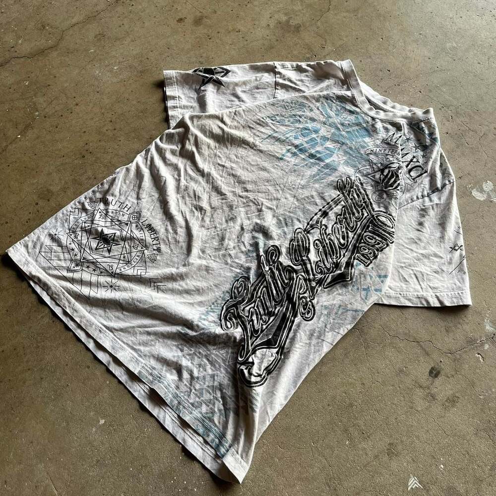 Vintage Southpole Y2K All Over Print Tee Truth Liberty Men's XL